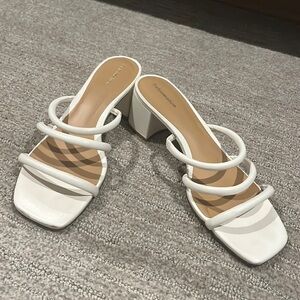 Reformation white sandals 6.5